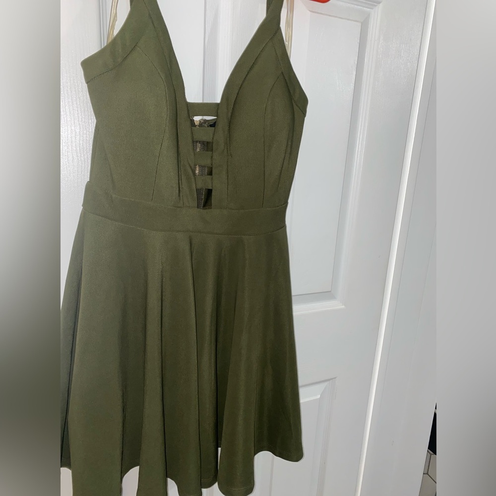 Olive Green Dress